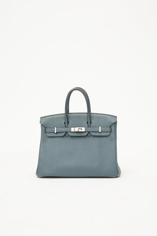Hermès 2013 Bleu Orage Togo Birkin 25 Bag