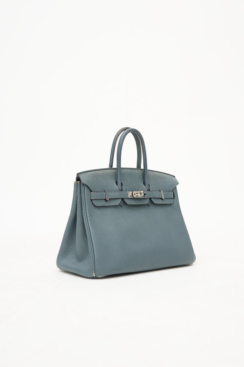 Hermès 2013 Bleu Orage Togo Birkin 25 Bag