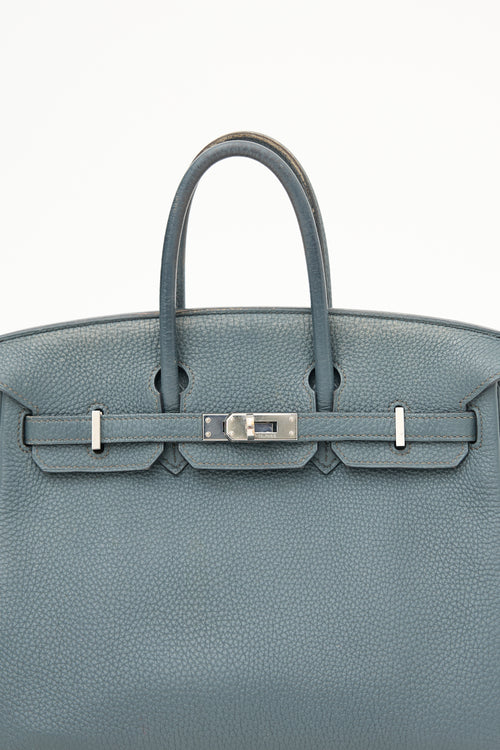 Hermès 2013 Bleu Orage Togo Birkin 25 Bag