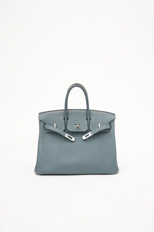 Hermès 2013 Bleu Orage Togo Birkin 25 Bag