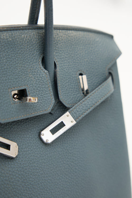 Hermès 2013 Bleu Orage Togo Birkin 25 Bag