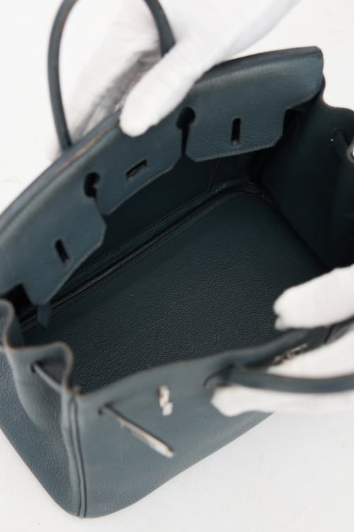 Hermès 2013 Bleu Orage Togo Birkin 25 Bag