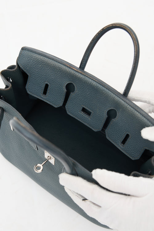 Hermès 2013 Bleu Orage Togo Birkin 25 Bag