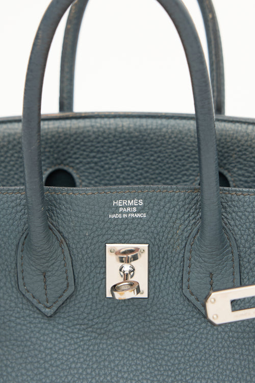 Hermès 2013 Bleu Orage Togo Birkin 25 Bag