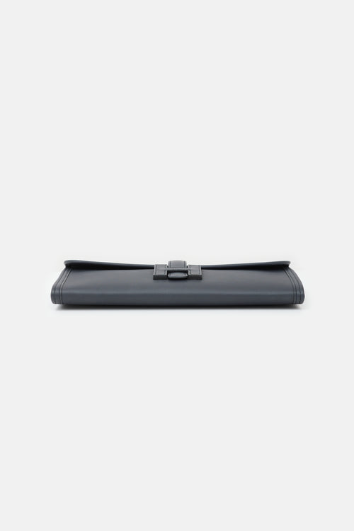 Hermès 2015 Bleu Nuit Swift Jige Elan 29 Clutch