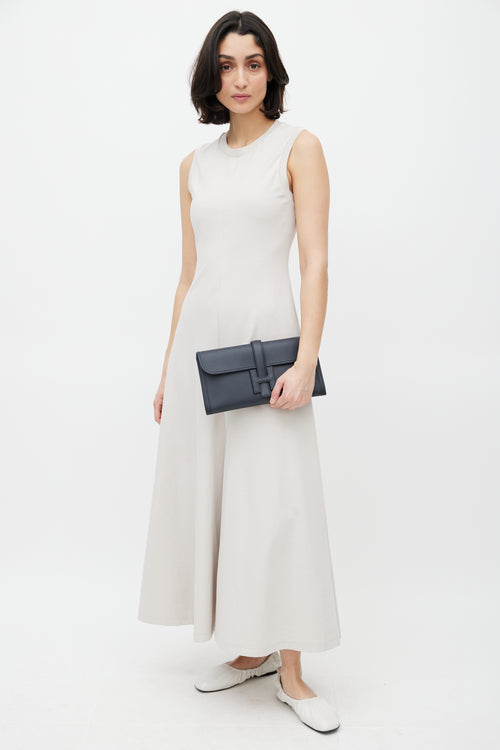 Hermès 2016 Bleu Nuit Swift Leather Jige Elan 29 Clutch