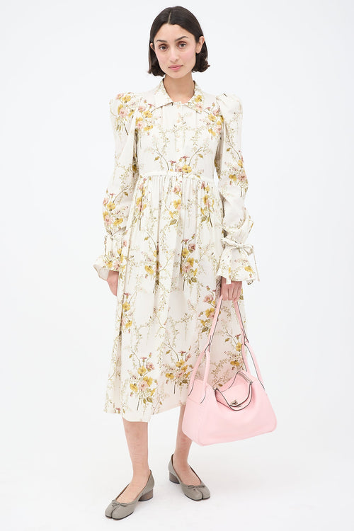 Hermès 2016 Rose Sakura Swift & Silver Lindy 30 Bag
