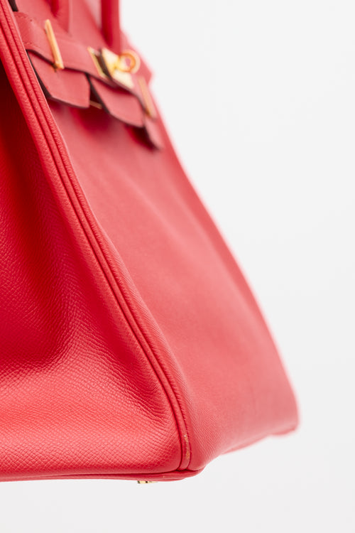 Hermès 2017 Rouge Casaque Clemence Birkin 35 Bag