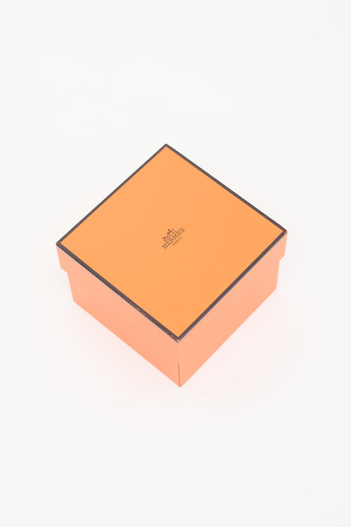 Hermès 2017 Orange H Swift & Stainless Steel Cape Cod Watch