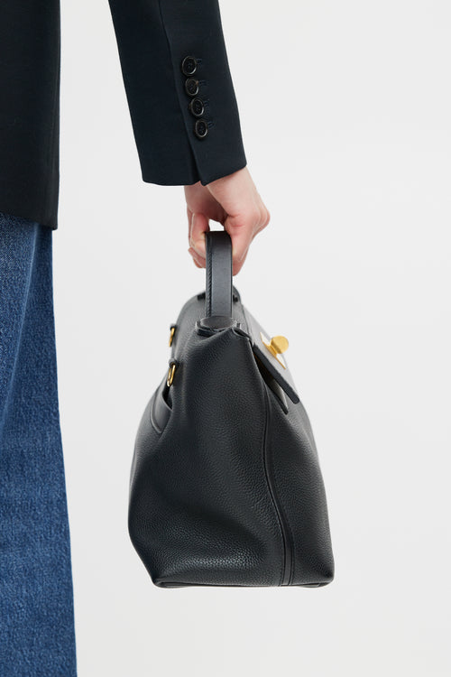 Hermès 2018 Black Maurice & Swift Leather 24/24 Bag
