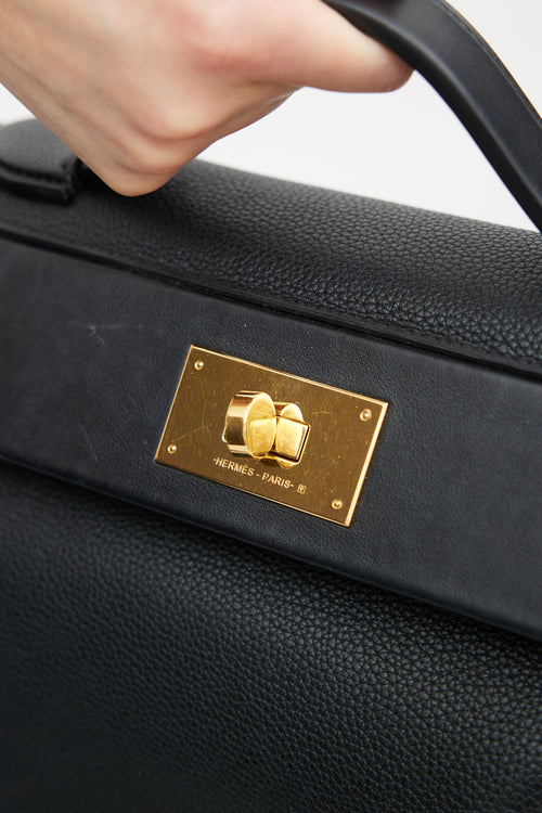 Hermès 2018 Black Maurice & Swift Leather 24/24 Bag