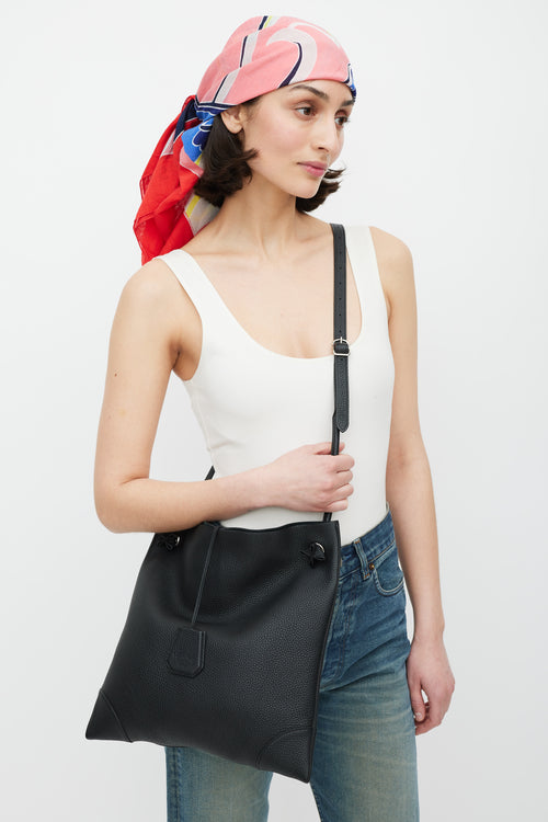 Hermès 2020 Black Leather Silky City PM Bag