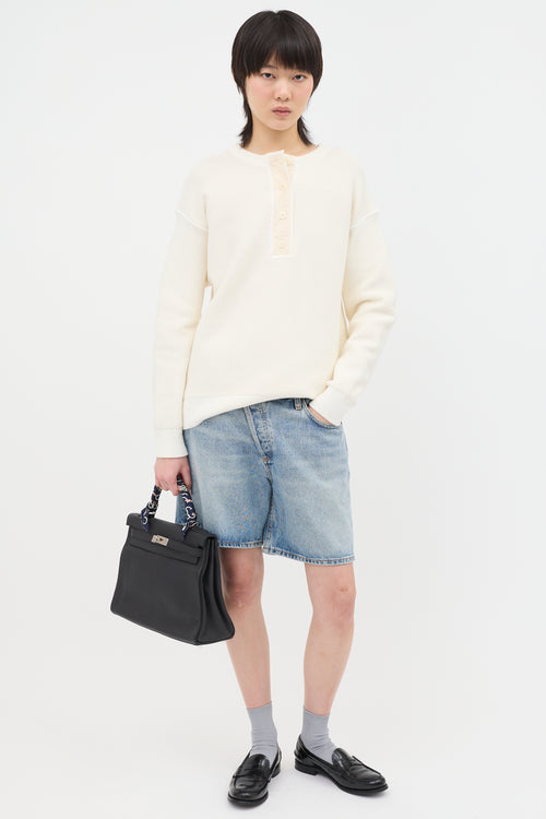 Hermès 2021 Noir Togo Kelly II Retourne 32 Bag