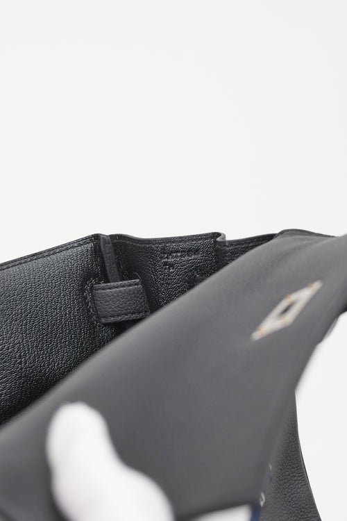 Hermès 2021 Noir Togo Kelly II Retourne 32 Bag