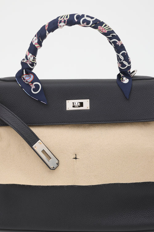 Hermès 2021 Noir Togo Kelly II Retourne 32 Bag
