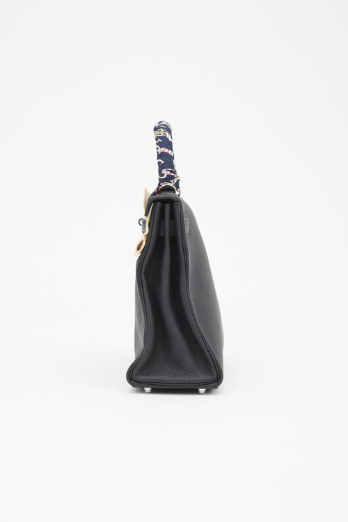 Hermès 2021 Noir Togo Kelly II Retourne 32 Bag