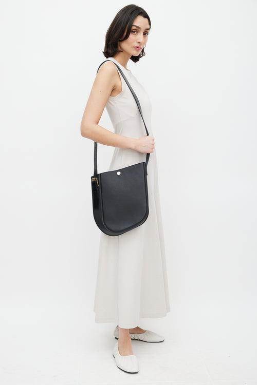Hermès 2022 Noir Perspective Cavalier 28 Shoulder Bag
