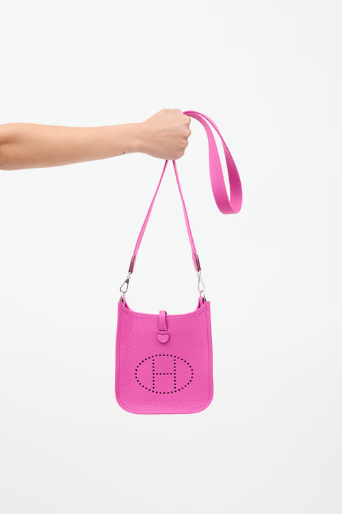 Hermès 2023 Magnolia Clemence Evelyne I TPM 16 Bag