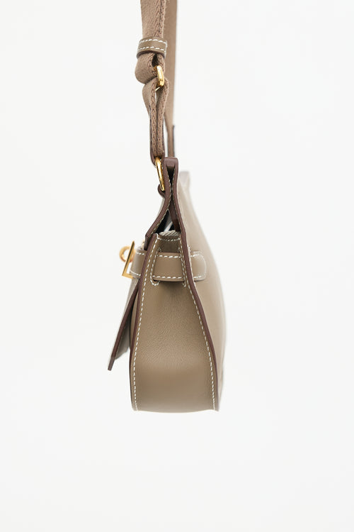 Hermès 2023 Etoupe Swift Mini Jypsiere Bag