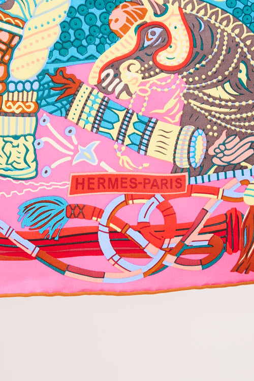 Hermès Au Fil Du Carré 90 Scarf