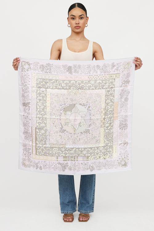 Hermès Pique Fleuride Provence Scarf