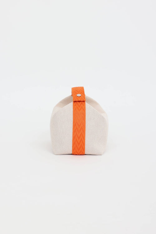 Hermès Large Toile Chevron Bride A Brac Bag