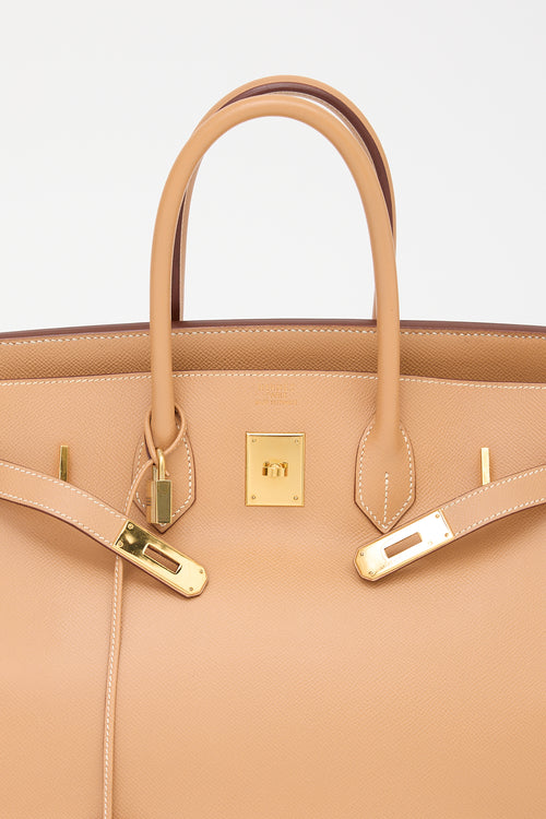 Hermès 1998 Natural Courchevel Birkin 35 Bag