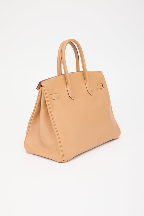 Hermès 1998 Natural Courchevel Birkin 35 Bag