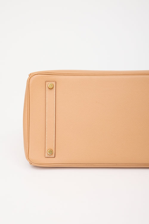 Hermès 1998 Natural Courchevel Birkin 35 Bag