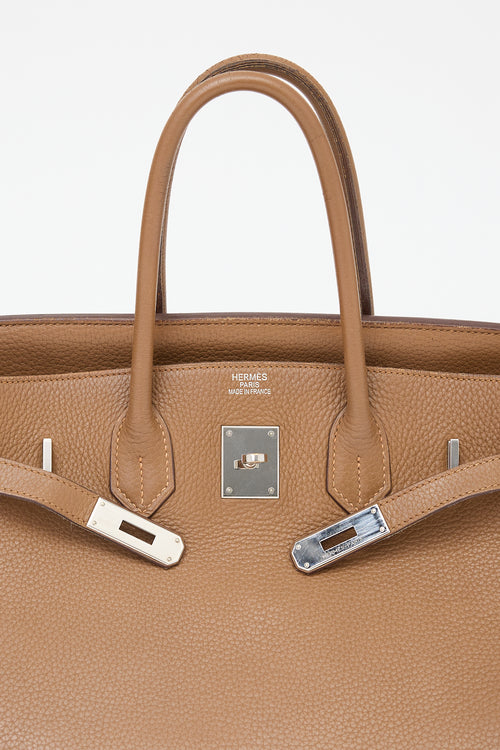 Hermès 2009 Alezan Clemence Birkin 35 Bag