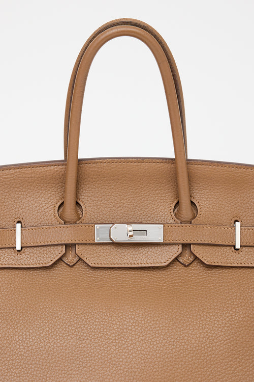 Hermès 2009 Alezan Clemence Birkin 35 Bag