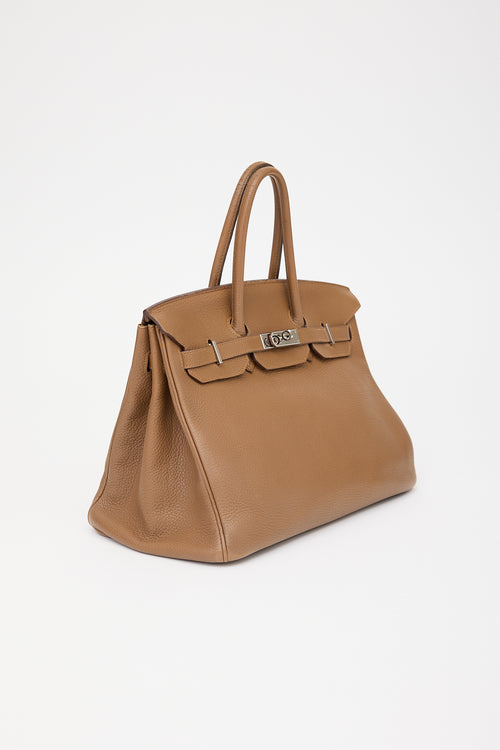 Hermès 2009 Alezan Clemence Birkin 35 Bag