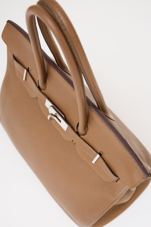 Hermès 2009 Alezan Clemence Birkin 35 Bag