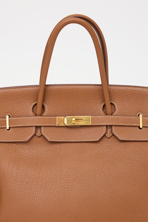 Hermès 2009 Gold Clemence Birkin 40 Bag