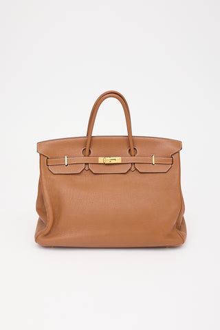 Hermès 2009 Gold Clemence Birkin 40 Bag