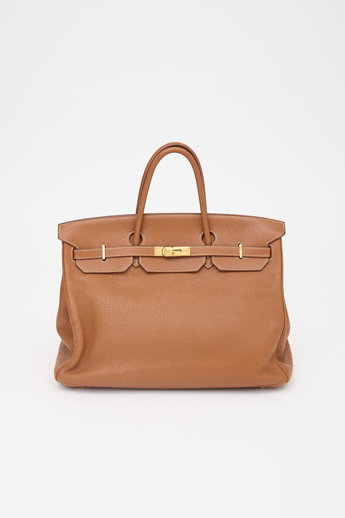 Hermès 2009 Gold Clemence Birkin 40 Bag