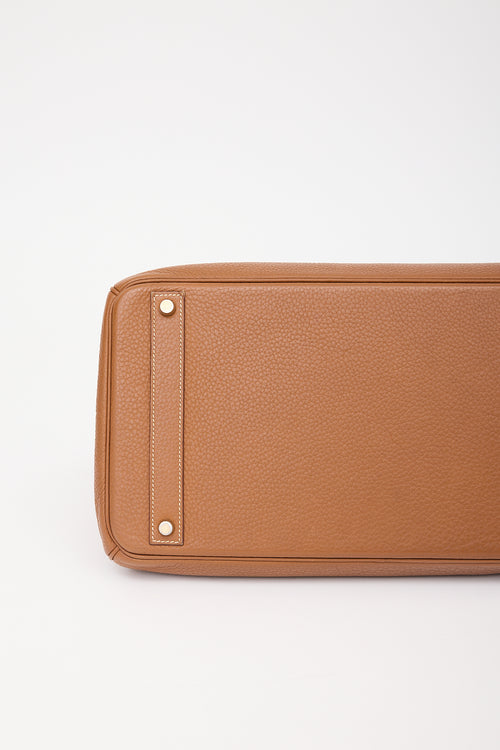 Hermès 2009 Gold Clemence Birkin 40 Bag