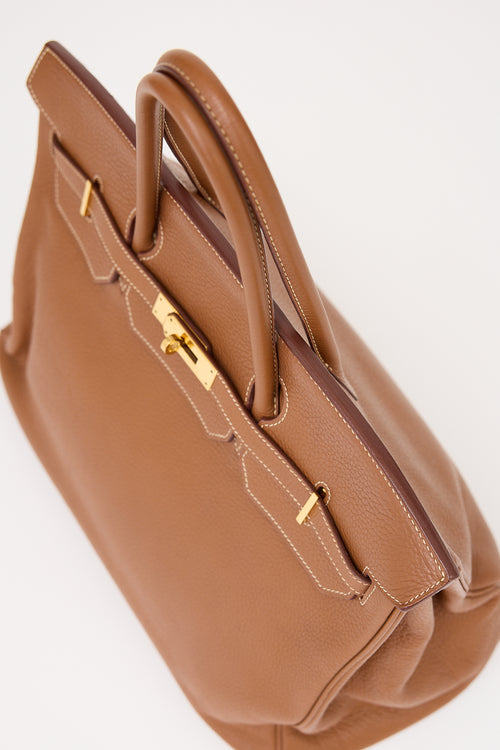 Hermès 2009 Gold Clemence Birkin 40 Bag