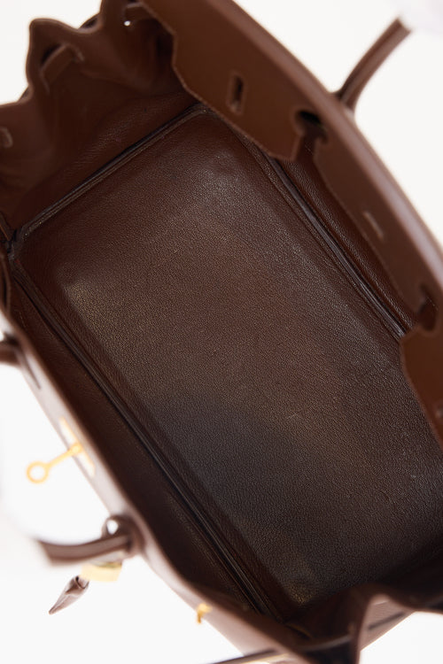 Hermès 2000 Marron Fonce Courchevel Birkin 35 Bag