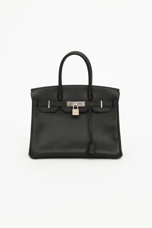 Hermès 2019 Noir Epsom Leather Birkin 30 Bag