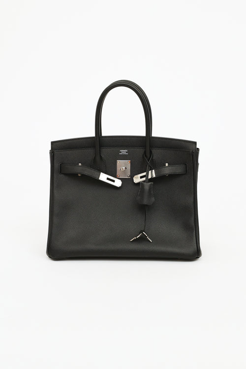 Hermès 2019 Noir Epsom Leather Birkin 30 Bag