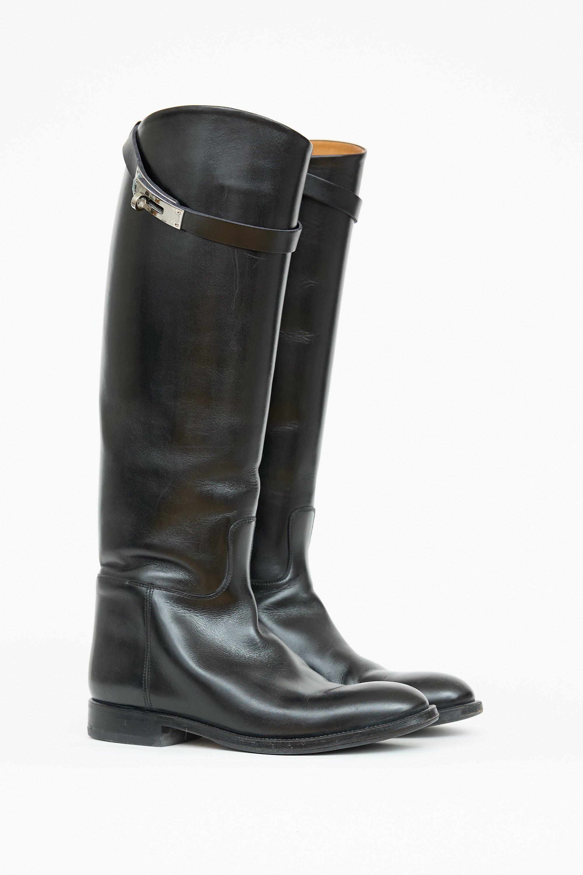 Hermès Leather Kelly Jumping Boot