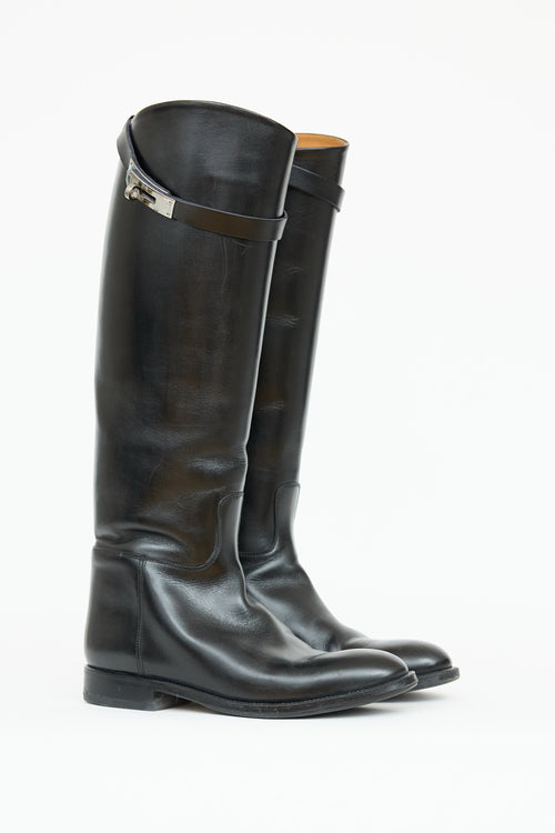 Hermès Leather Kelly Jumping Boot