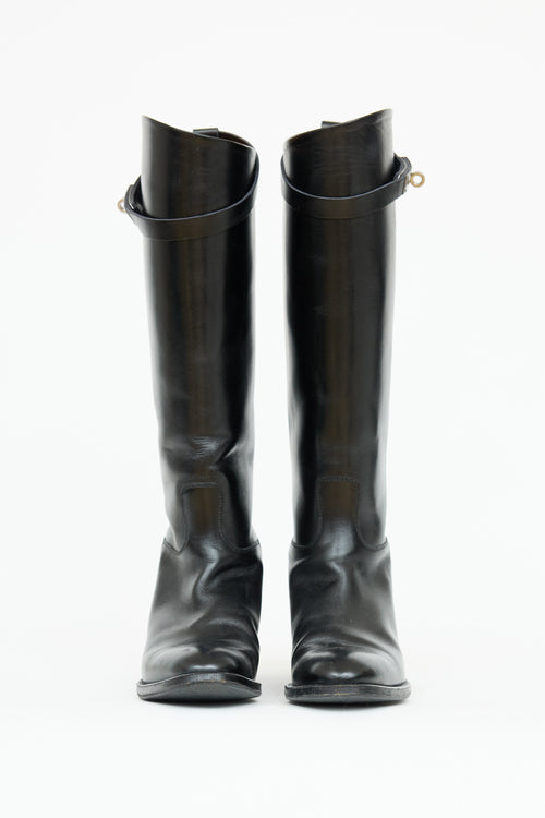 Hermès Leather Kelly Jumping Boot