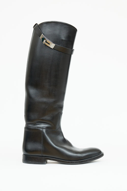 Hermès Leather Kelly Jumping Boot