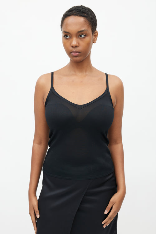 Hermès Black Knit Tank & Cardigan Set