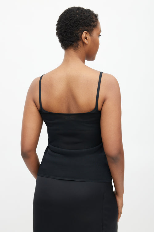 Hermès Black Knit Tank & Cardigan Set