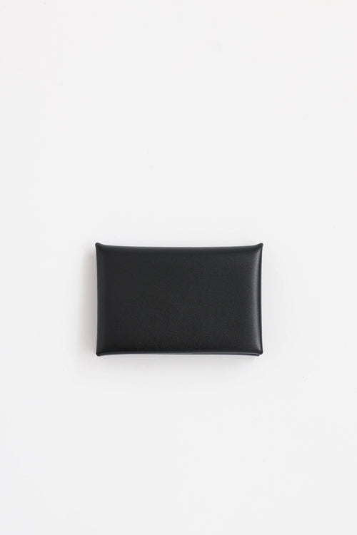 Hermès Box Leather Calvi Card Holder