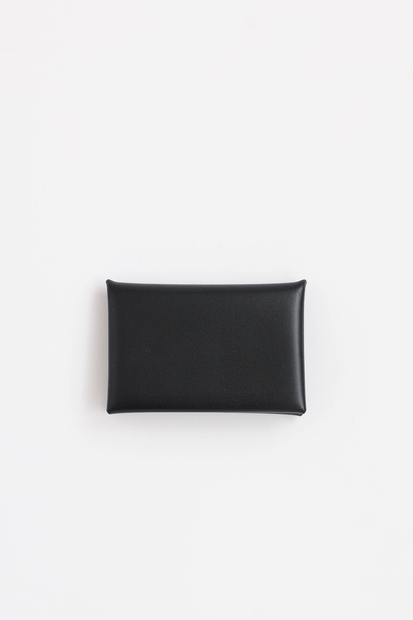 Hermès Box Leather Calvi Card Holder