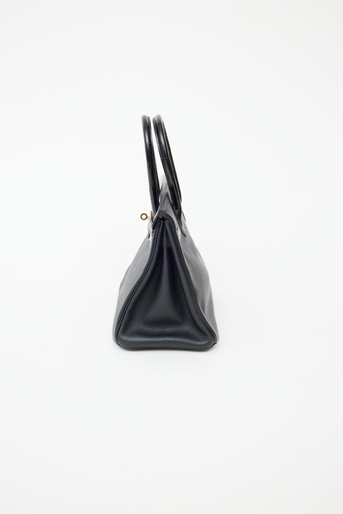 Hermès 2019 Noir Togo Birkin Touch 30 Bag